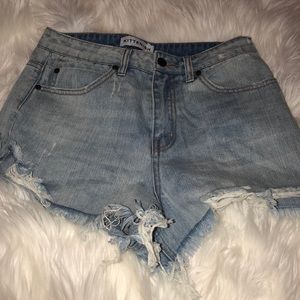 Jessie James decker Kittenish denim shorts